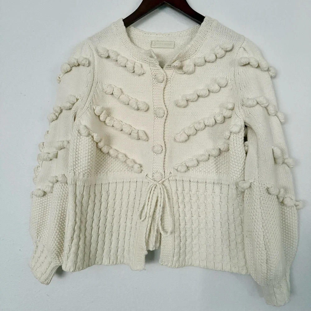 Vita Grace Cotton pom pom sweater